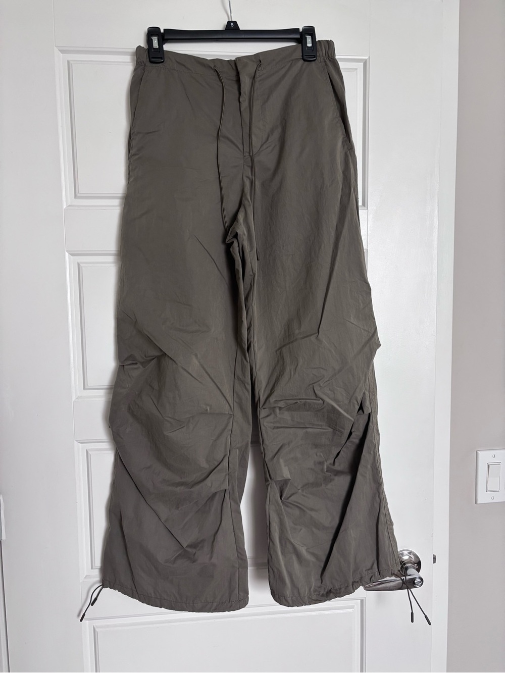 Zara Olive Parachute Pants